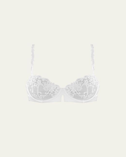 Simone Perele White Saga Non-Padded Lace Demi Bra