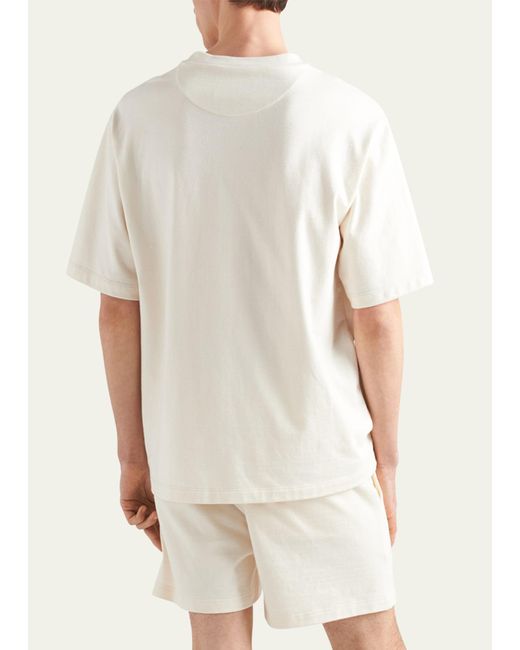Prada Natural Cotton Logo T-shirt for men