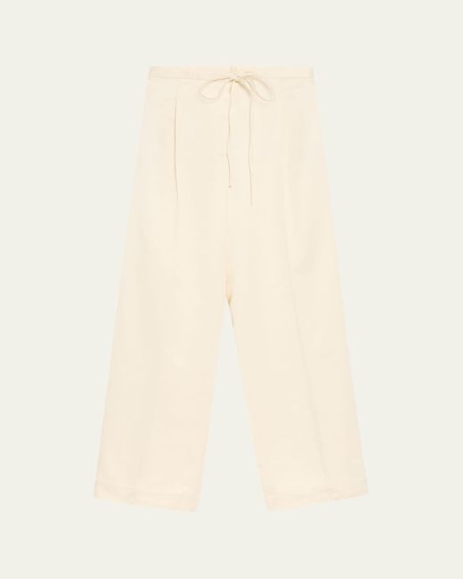 Rohe Natural Satin Drawstring Trousers