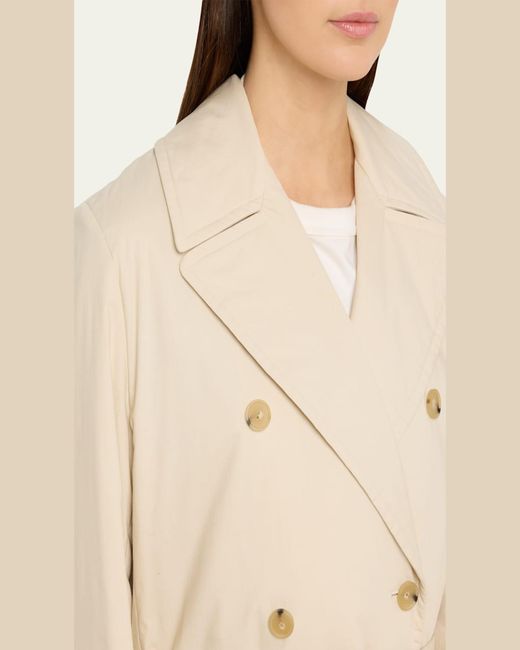Vince Natural Padded Double-Breasted Coat