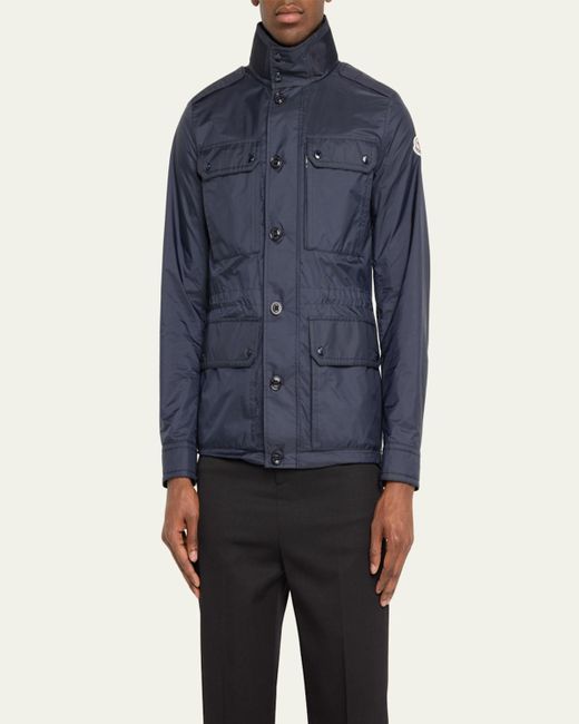 Moncler Blue Lez Field Jacket for men