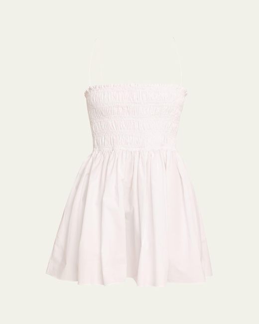 Matteau Natural Shirred Bodice Mini Dress