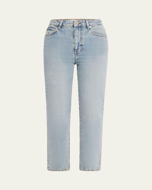 FRAME Blue The Ruler Crop Jeans