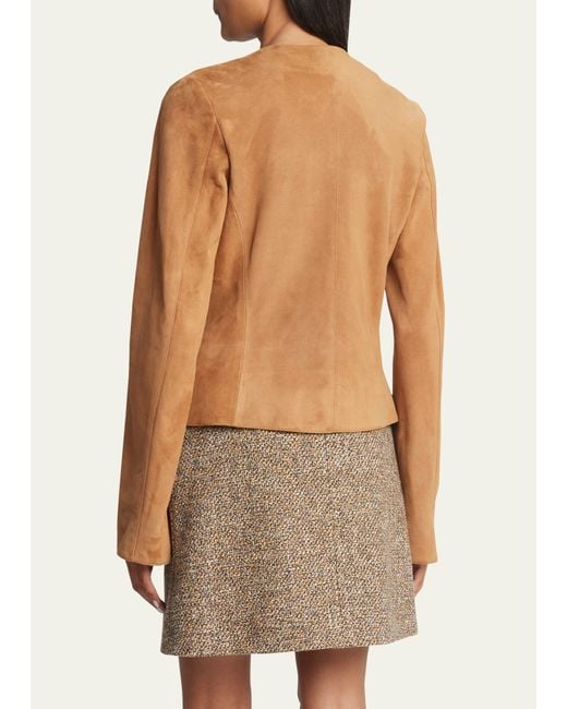 Chloé White Suede One-button Jacket