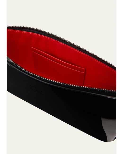 Christian Louboutin Black Loubila Shoulder Bag In Patent Leather