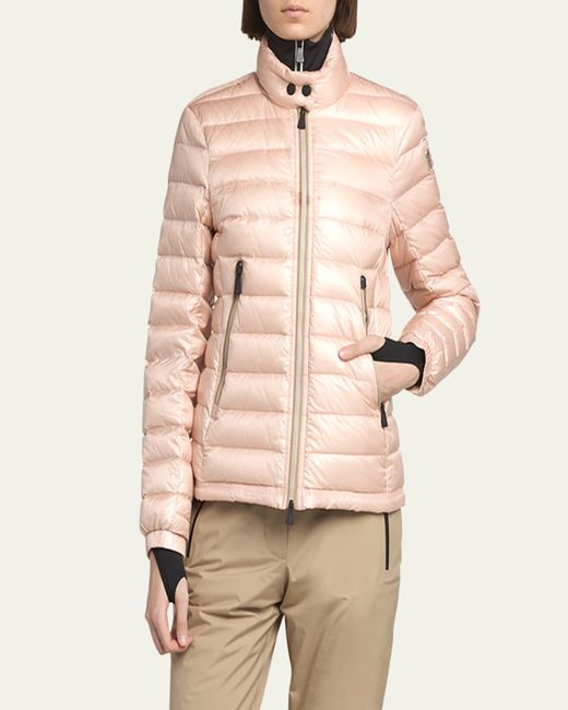 Moncler Natural Walibi Micro Ripstop Lightweight Packable Puffer Jacket