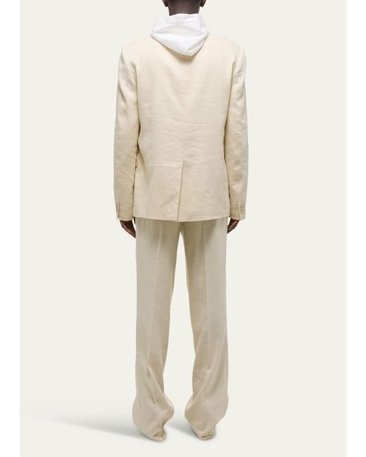 Helmut Lang Natural Classic Linen-blend Blazer for men