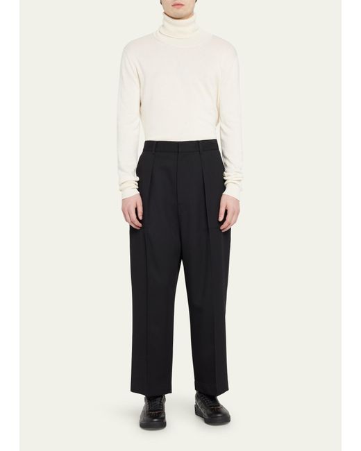 Loewe Blue Low-crotch Pleated Trousers for men