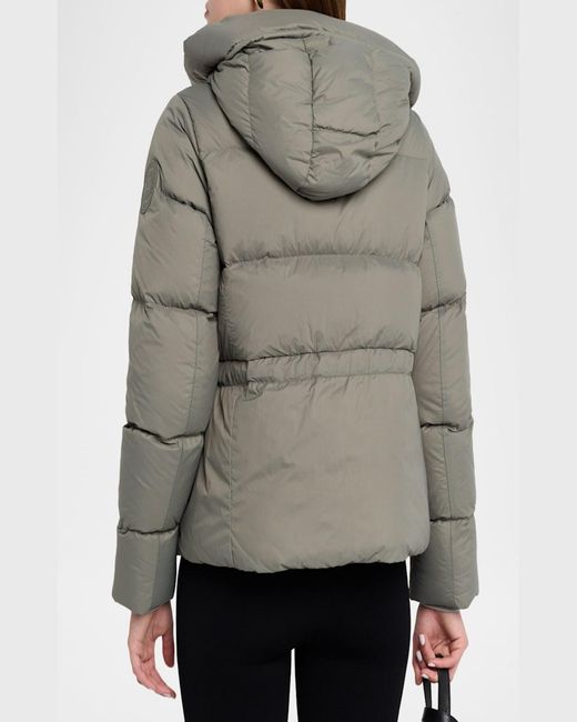 Canada Goose Gray Montgomery Hooded Down Puffer Jacket