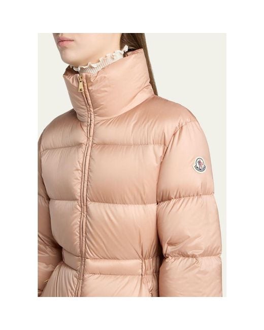 Moncler Gray Brossette Down Puffer Jacket