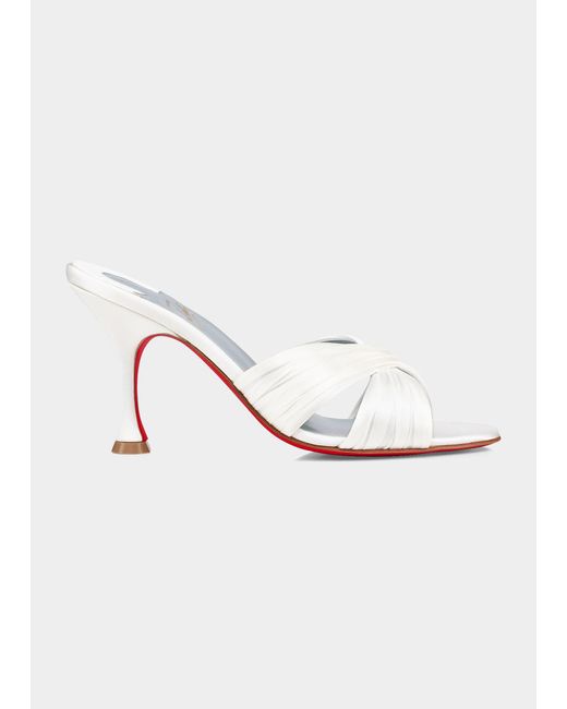 christian louboutin nicol is back red sole slide sandals