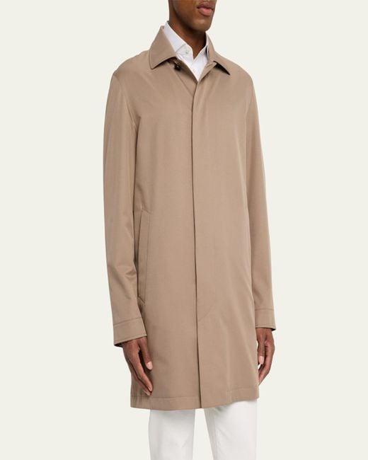 Zegna Natural Microfiber Raincoat for men