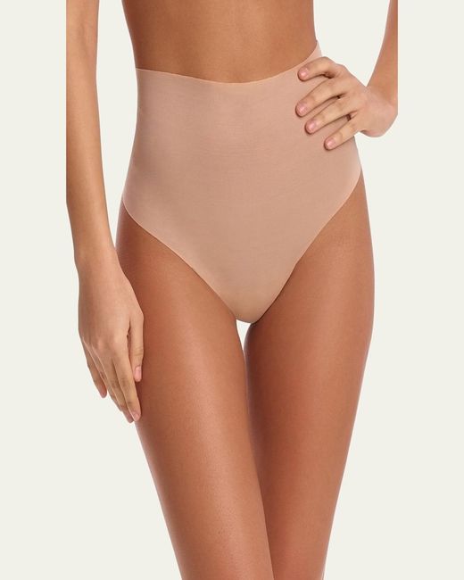 Commando Natural Featherlight Control High-Rise Smoothing Thong