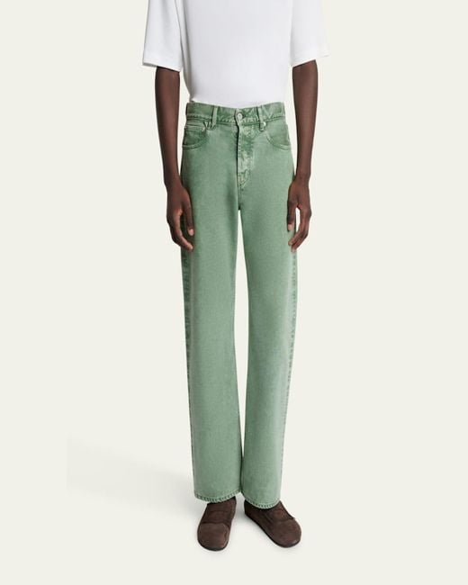Jacquemus Green Le De-Nimes Straight-Fit Jeans for men