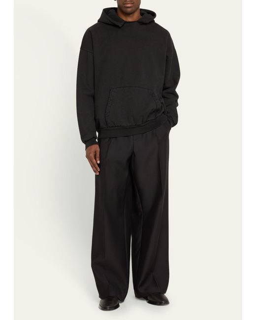 Fear Of God Black High-waist Trousers With Wide Legs for men