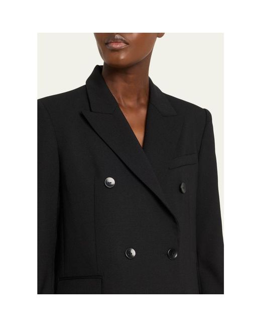 Maria McManus Black Double-Breasted Cloak Blazer