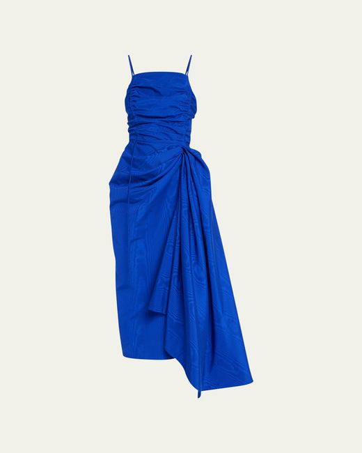 jason wu blue dress Blue Printed V-Neck Dress by Jason Wu