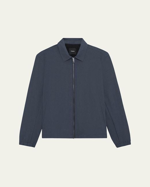 Theory Blue Brody Precision Ponte Jacket for men