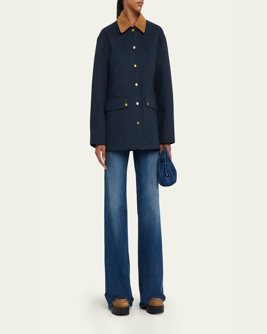 Rag & Bone Blue Cassidy Barn Jacket