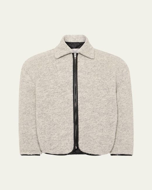 J.W. Anderson Natural Contrast-Trim Zip Jacket for men
