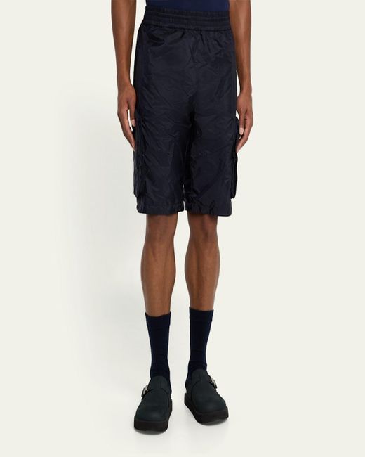 Moncler Genius Blue X Mercedes-Benz By Nigo Packable Bermuda Shorts for men