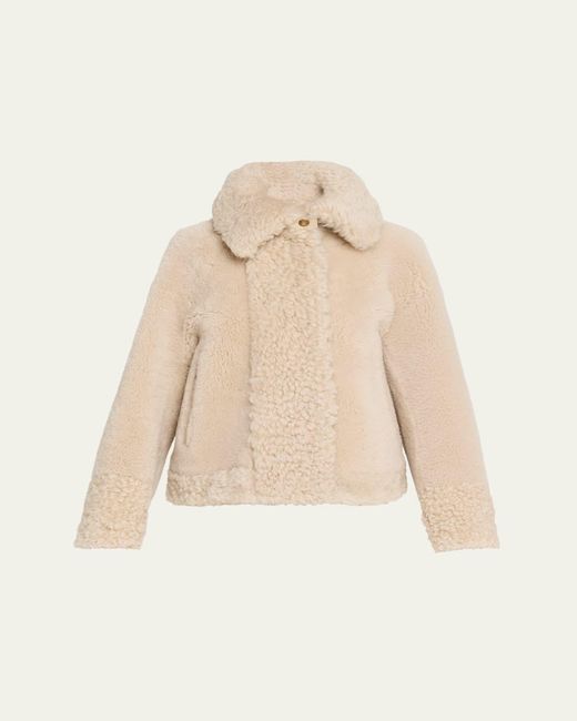 Moncler Natural Gobain Shearling Jacket