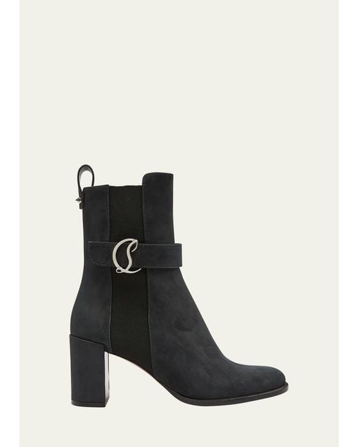 Christian louboutin 2025 suede bootie