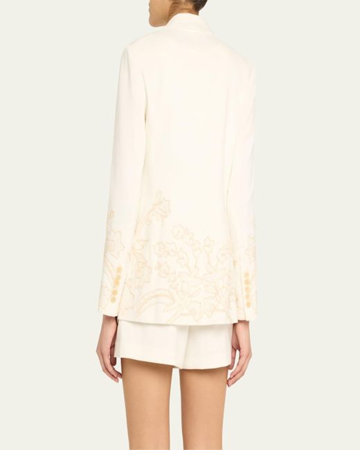 Veronica Beard Natural Long And Lean Dickey Jacket