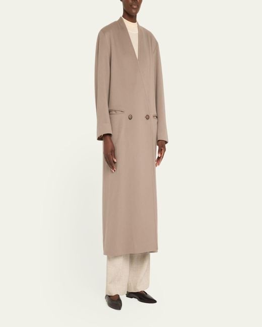 Fleurette maxi wrap wool coat best sale