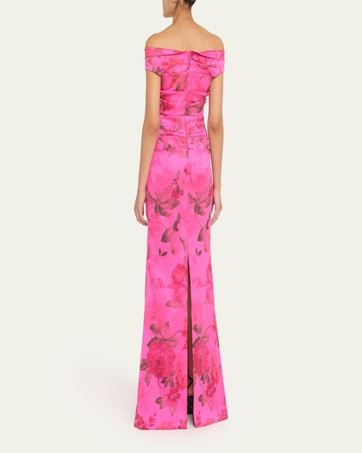 Teri Jon Women's Pink Ruched Off-Shoulder Stretch Gazar Gown - www.rajagirimanappuram.com Teri Jon Women's Pink Ruched Off-Shoulder Stretch Gazar Gown - www.rajagirimanappuram.com