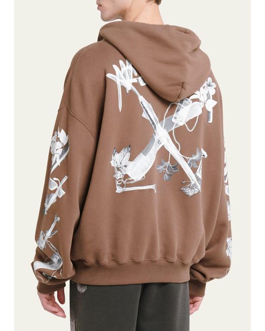 Off-White c/o Virgil Abloh Natural X-ray Scan Graphic Hoodie for men