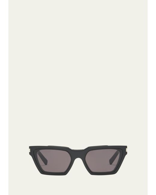 Saint Laurent Gray Calista Nylon And Acetate Cat-eye Sunglasses for men