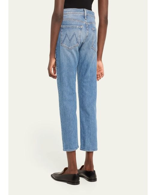 Mother Blue The Mid-rise Hiker Hover Jeans