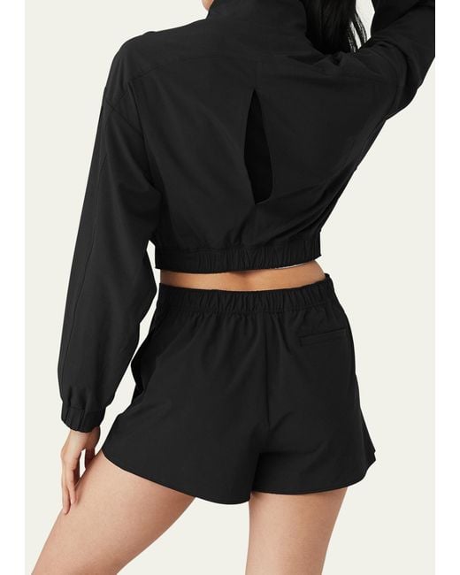 Alo Yoga Clubhouse Cropped Jacket in Black
