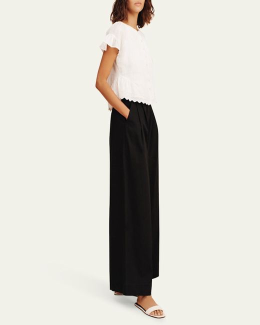 Posse Natural Grace High-Low Pintuck Blouse