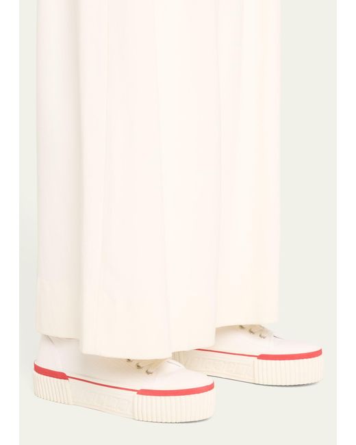 Christian Louboutin Natural Super Pedro Low-top Red Sole Sneakers