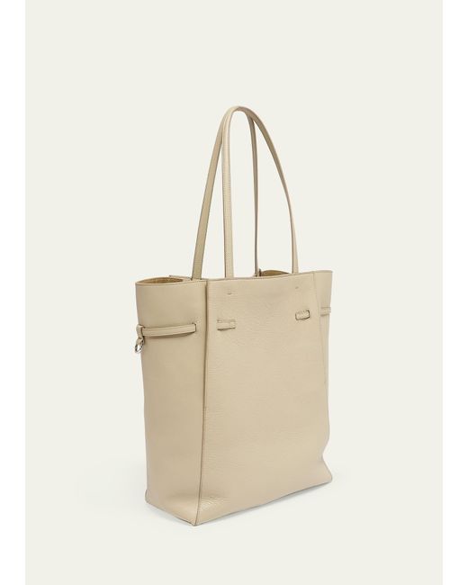 Givenchy Natural Voyou Medium North-south Tote Bag In Tumbled Leather