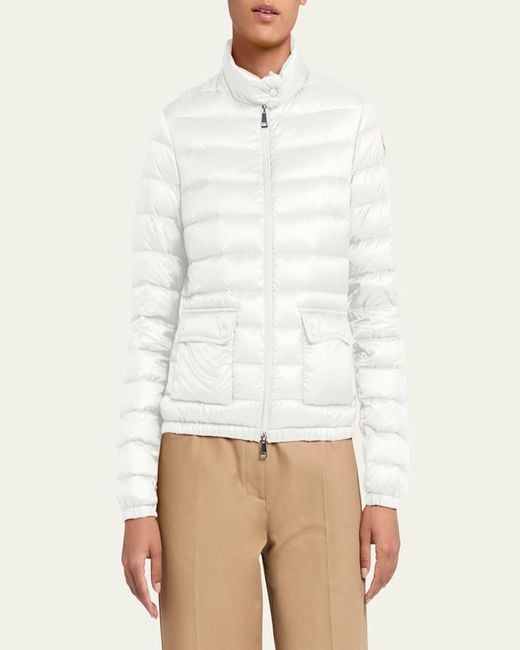 Moncler Natural Lans Short Down Jacket