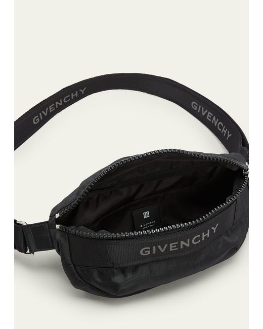 Givenchy White G-trek 4g-zip Nylon Belt Bag for men