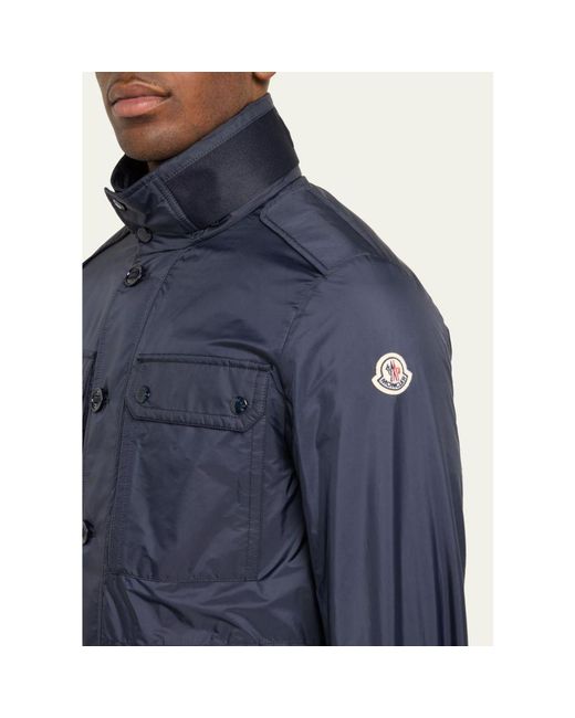 Moncler Blue Lez Field Jacket for men