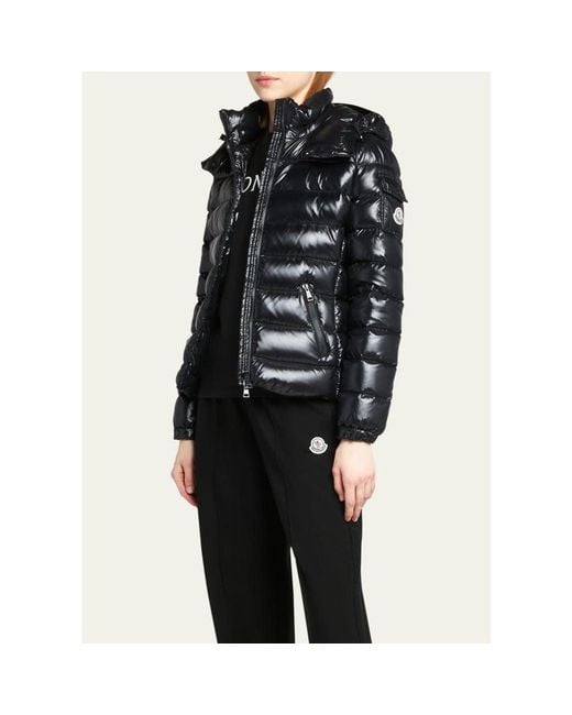 Moncler Black Bady Hooded Short Down Jacket