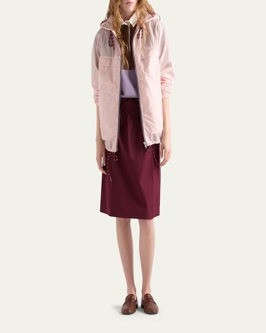 Prada Pink Re-Nylon Zip-Up Jacket