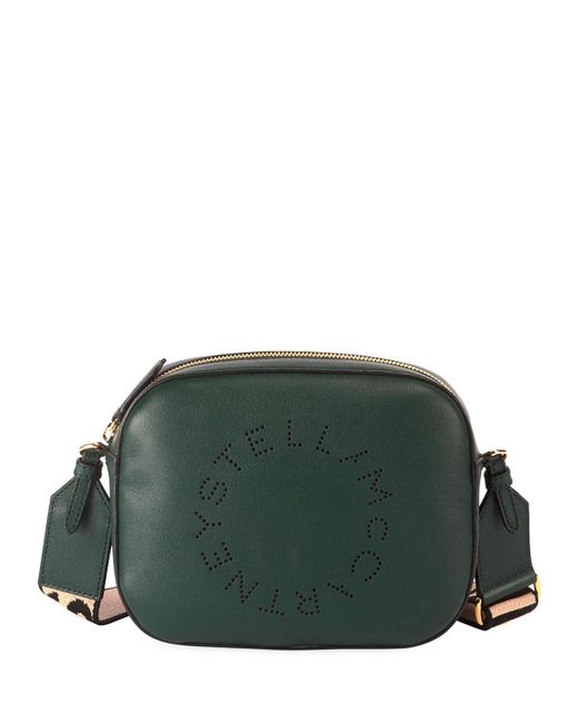 Stella McCartney Green Mini Logo Crossbody Camera Bag