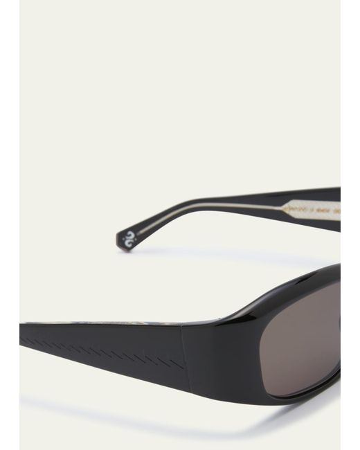 Mr. Leight Natural Aloha Rectangle Acetate Sunglasses for men