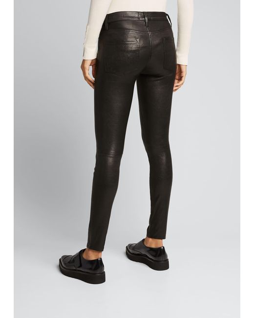 frame le skinny leather pants