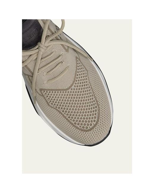 Berluti White Tech-Knit Sneakers for men