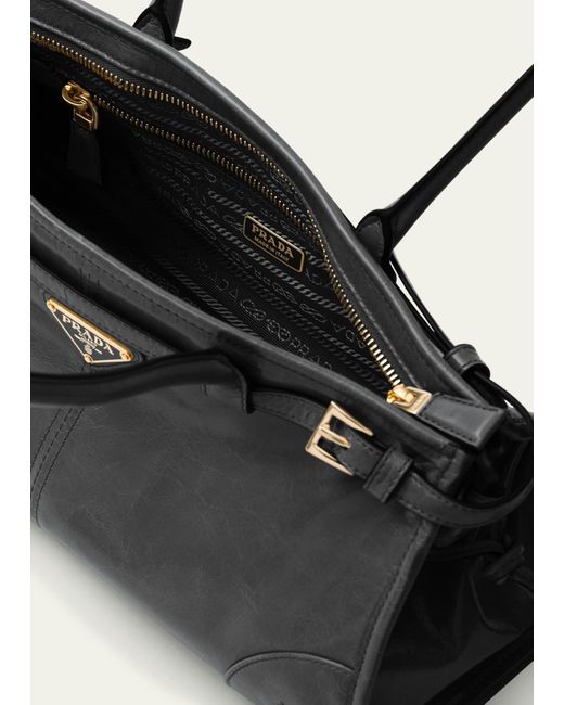 Prada Natural East-west Leather Shoulder Bag
