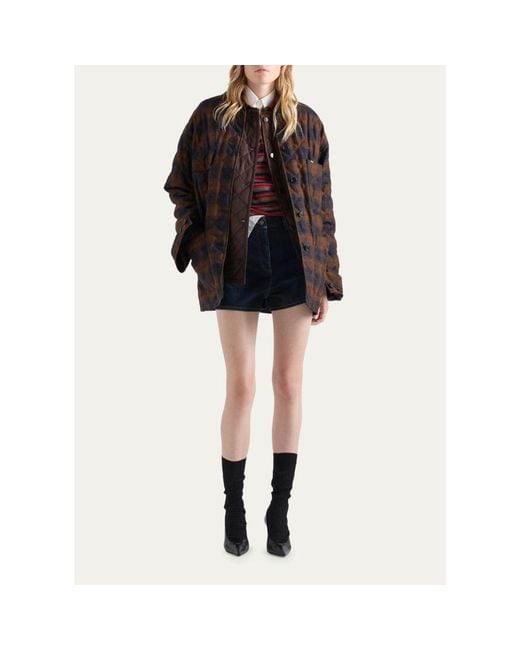 Prada Brown Quilted Nylon Jacket
