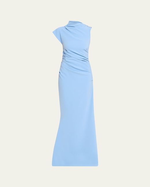preppy blue dress SOLD! Turquoise Halter Sequin Cocktail Dress – RC Caylan Atelier main image 1