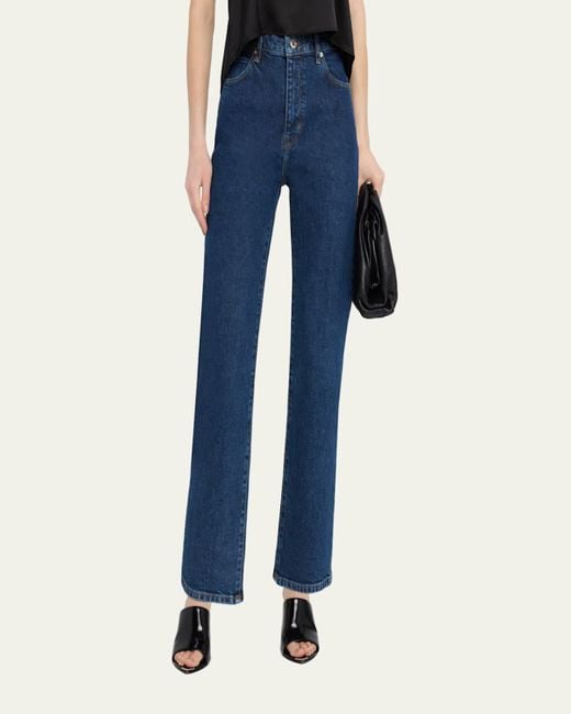 FRAME Blue The Ruler Crop Jeans